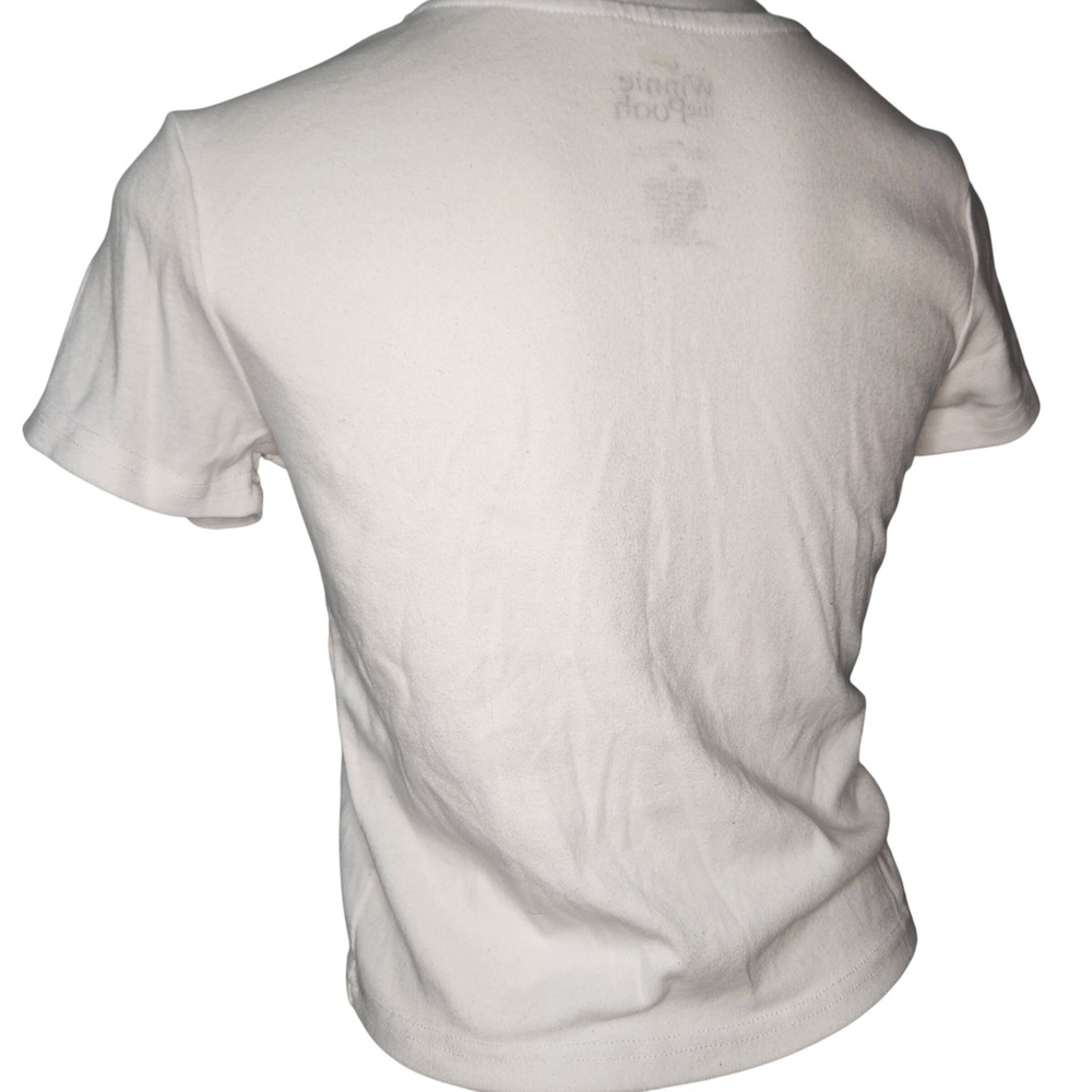 Y2k Winnie the Pooh Crop Top Embroidered "Sweet Life" lettering Medium kidcore - Picture 3 of 6